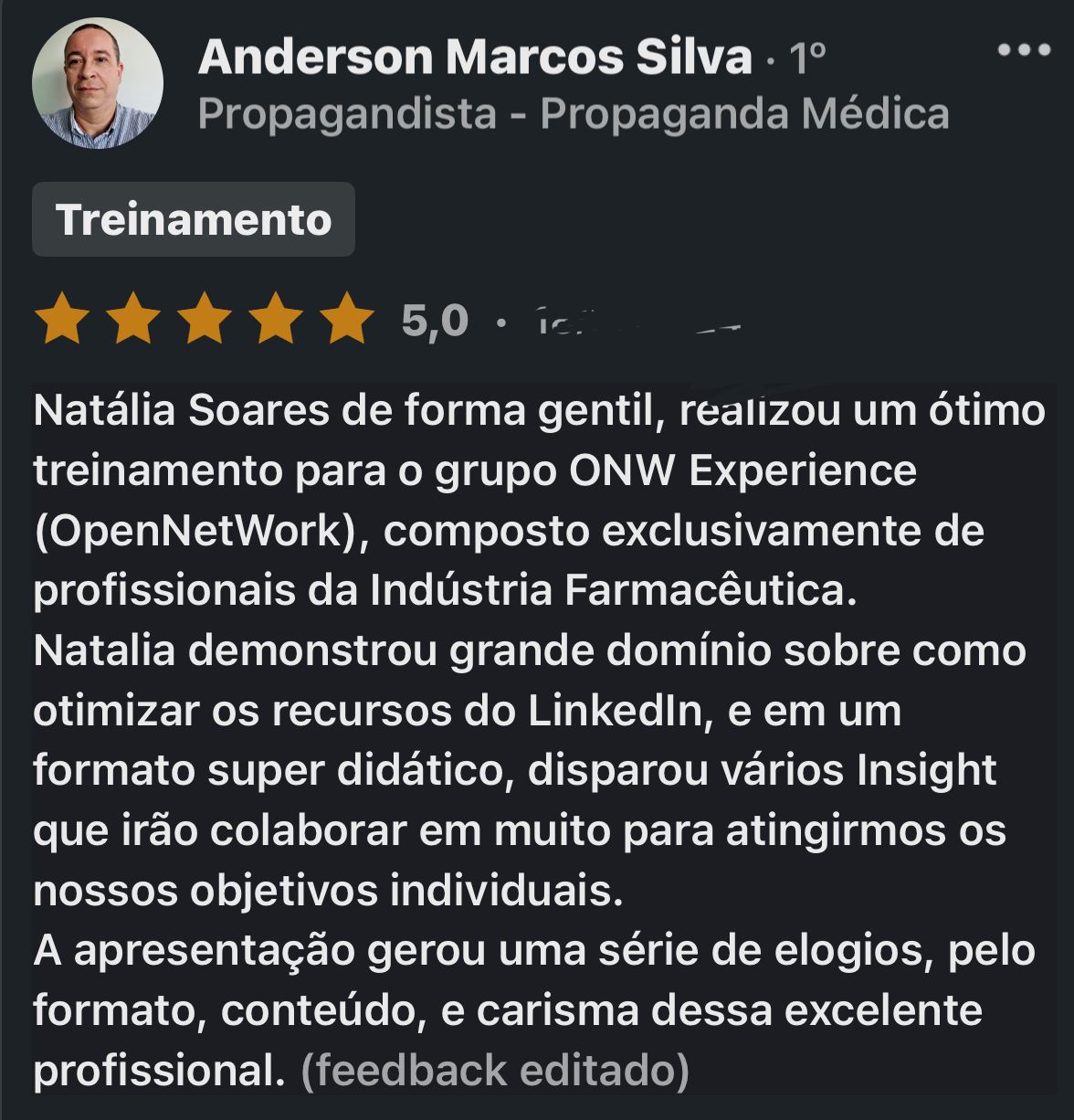Depoimento de contratante 2