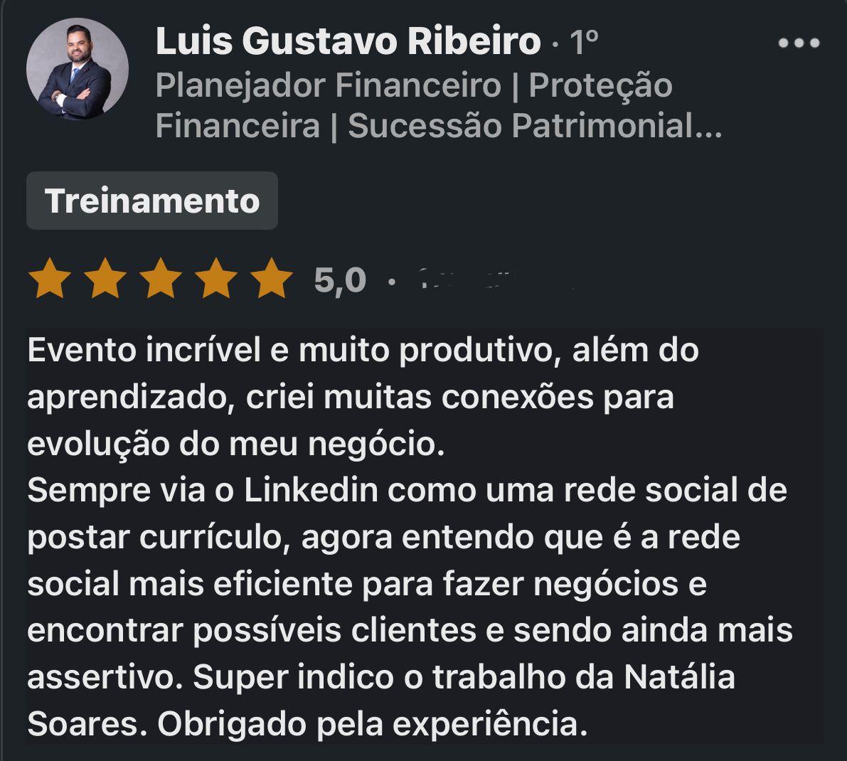 Depoimento de contratante 5