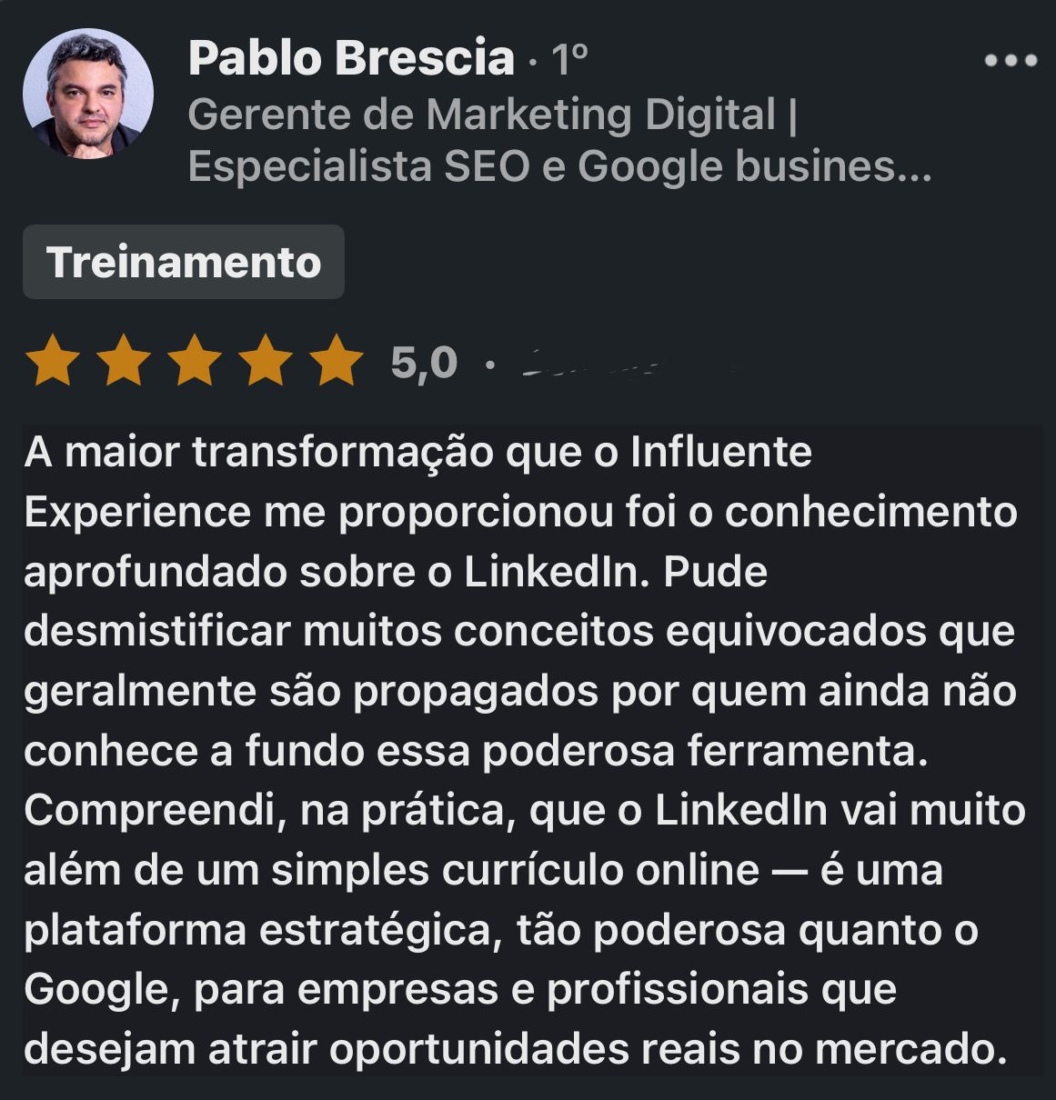 Depoimento de contratante 7