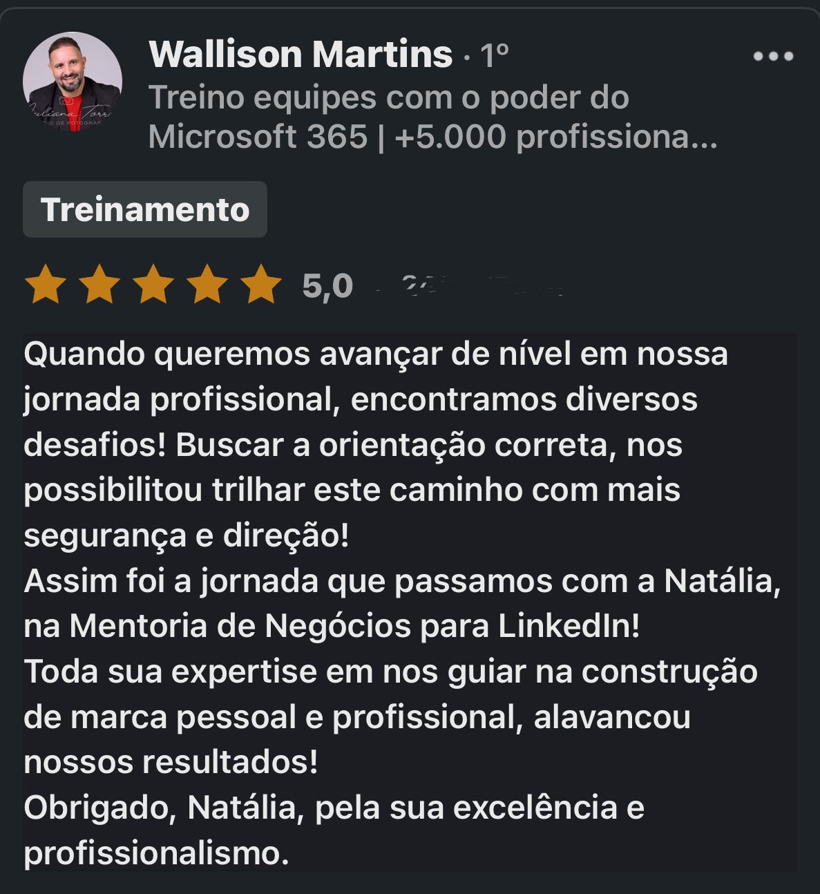 Depoimento de contratante 9